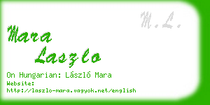 mara laszlo business card