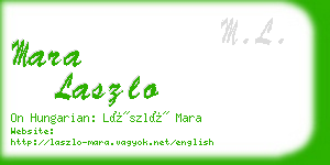 mara laszlo business card